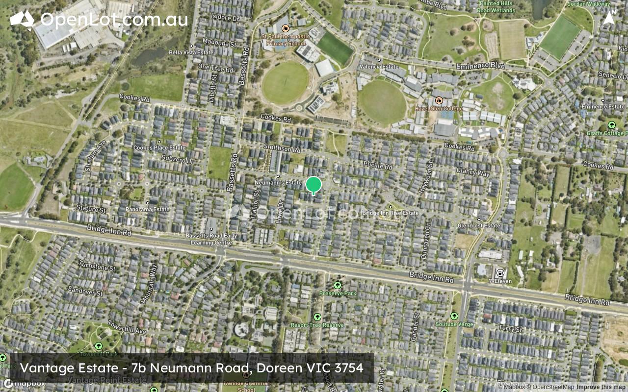 Satellite image for Vantage Estate - 7b Neumann Road, Doreen VIC 3754