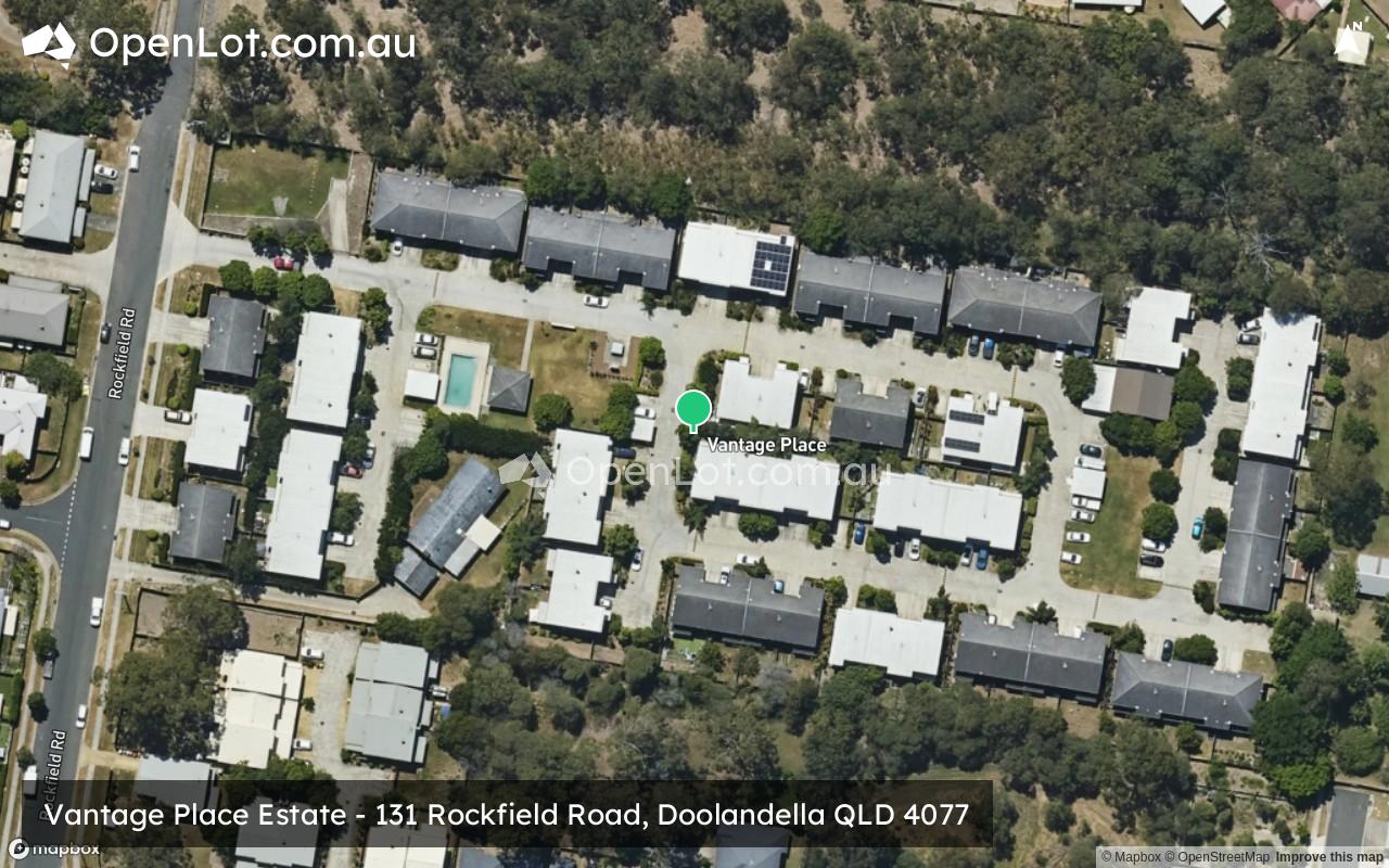 Satellite image for Vantage Place Estate - 131 Rockfield Road, Doolandella QLD 4077