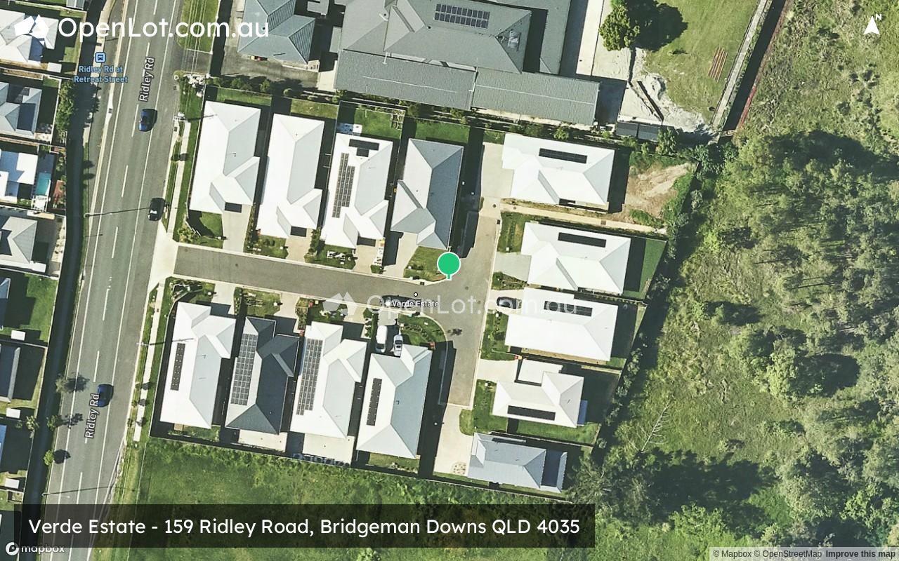 Satellite image for Verde Estate - 159 Ridley Road, Bridgeman Downs QLD 4035