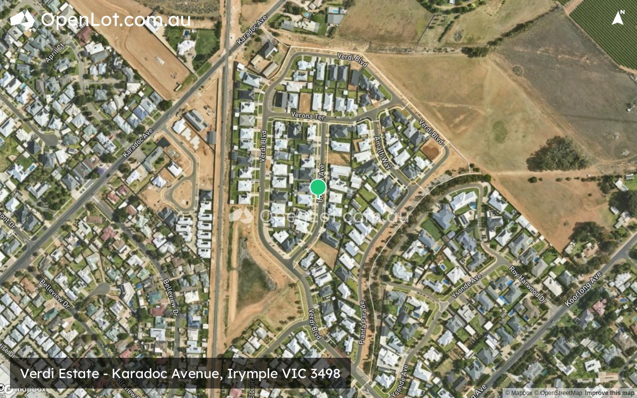 Satellite image for Verdi Estate - Karadoc Avenue, Irymple VIC 3498