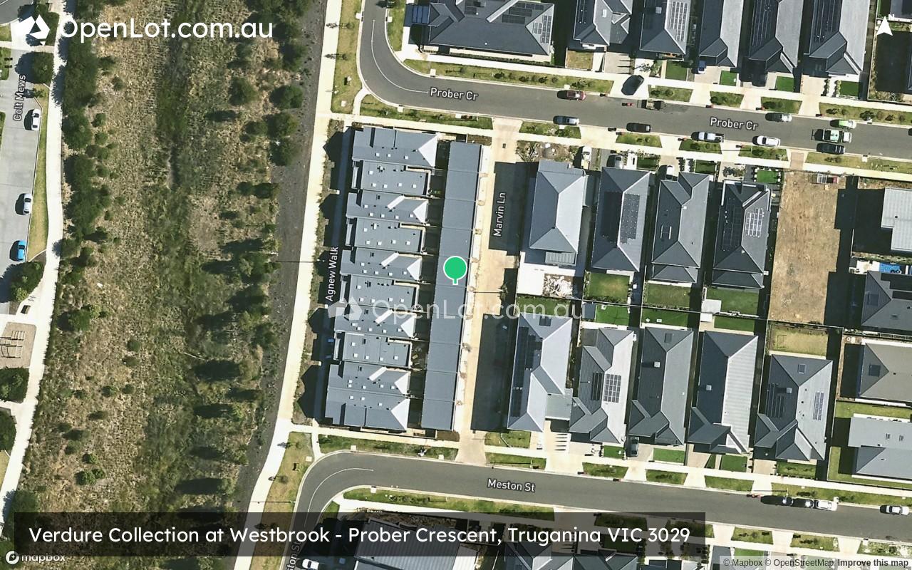 Satellite image for Verdure Collection at Westbrook - Prober Crescent, Truganina VIC 3029