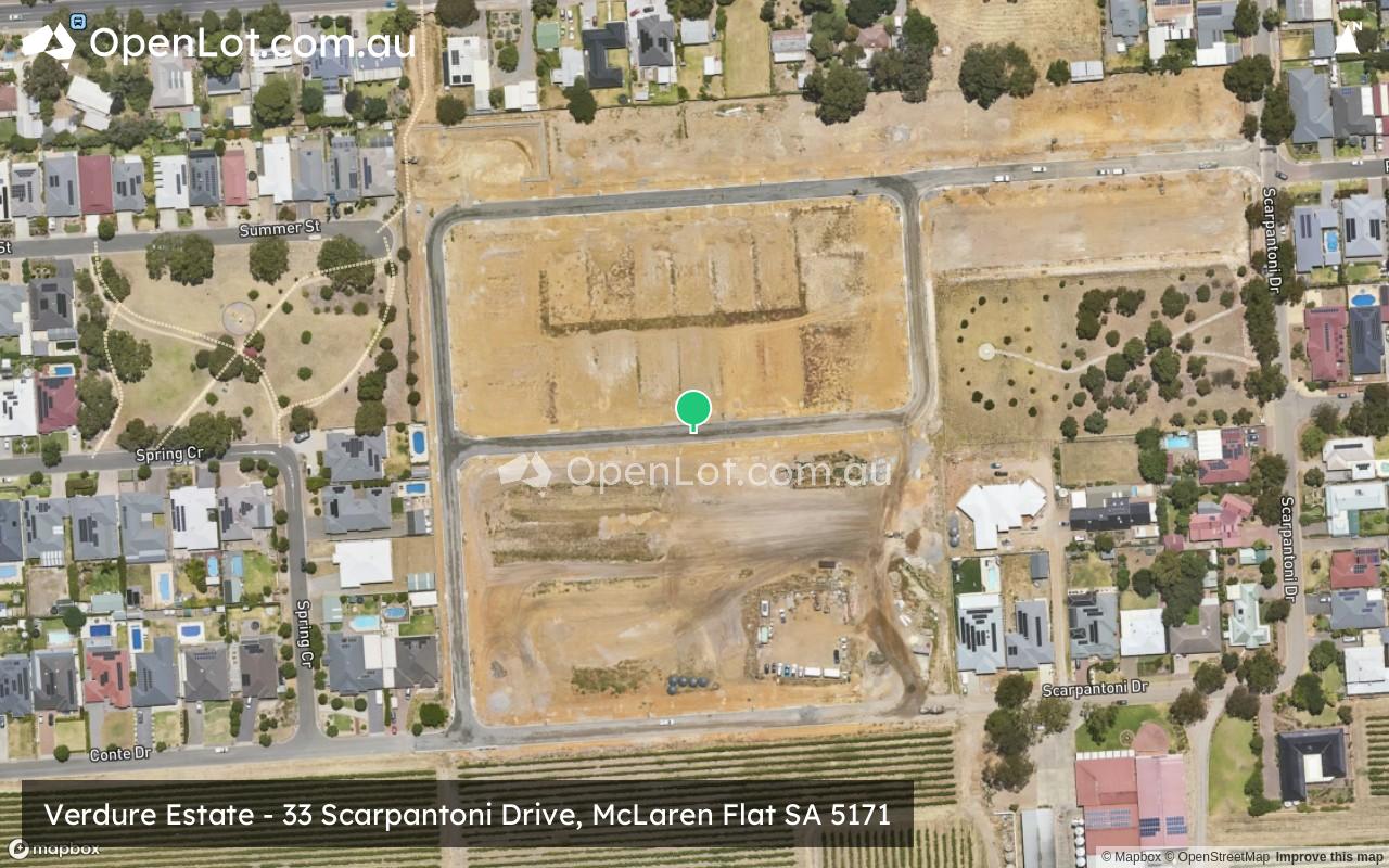 Satellite image for Verdure Estate - 33 Scarpantoni Drive, McLaren Flat SA 5171