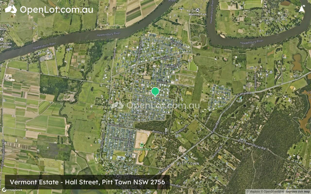 Satellite image for Vermont Estate - Hall Street, Pitt Town NSW 2756