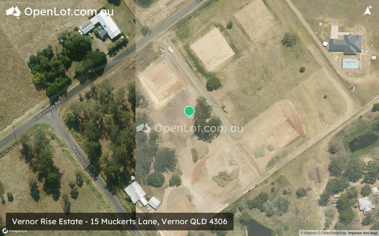 Satellite image for Vernor Rise Estate - 15 Muckerts Lane, Vernor QLD 4306