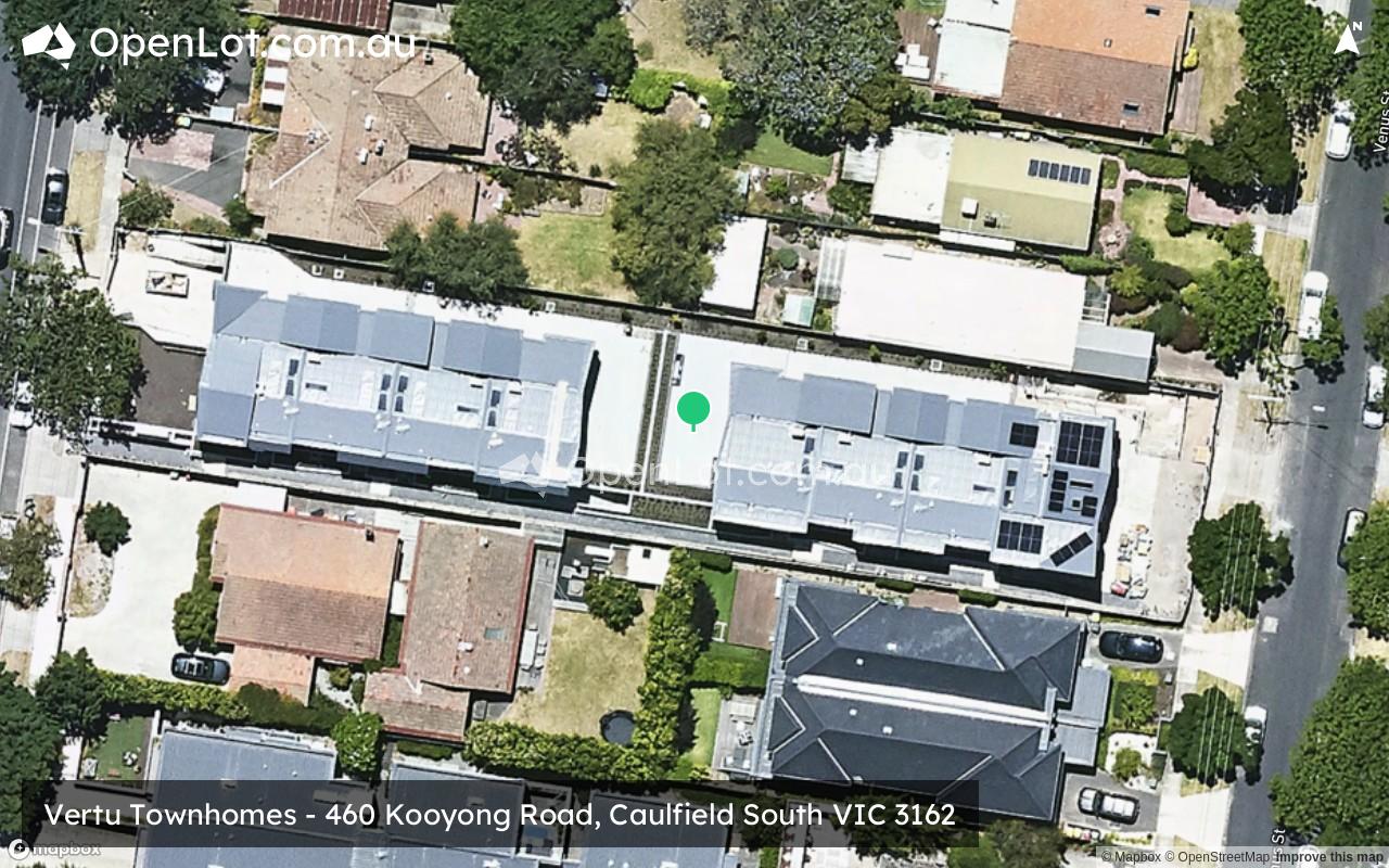 Satellite image for Vertu Townhomes - 460 Kooyong Road, Caulfield South VIC 3162