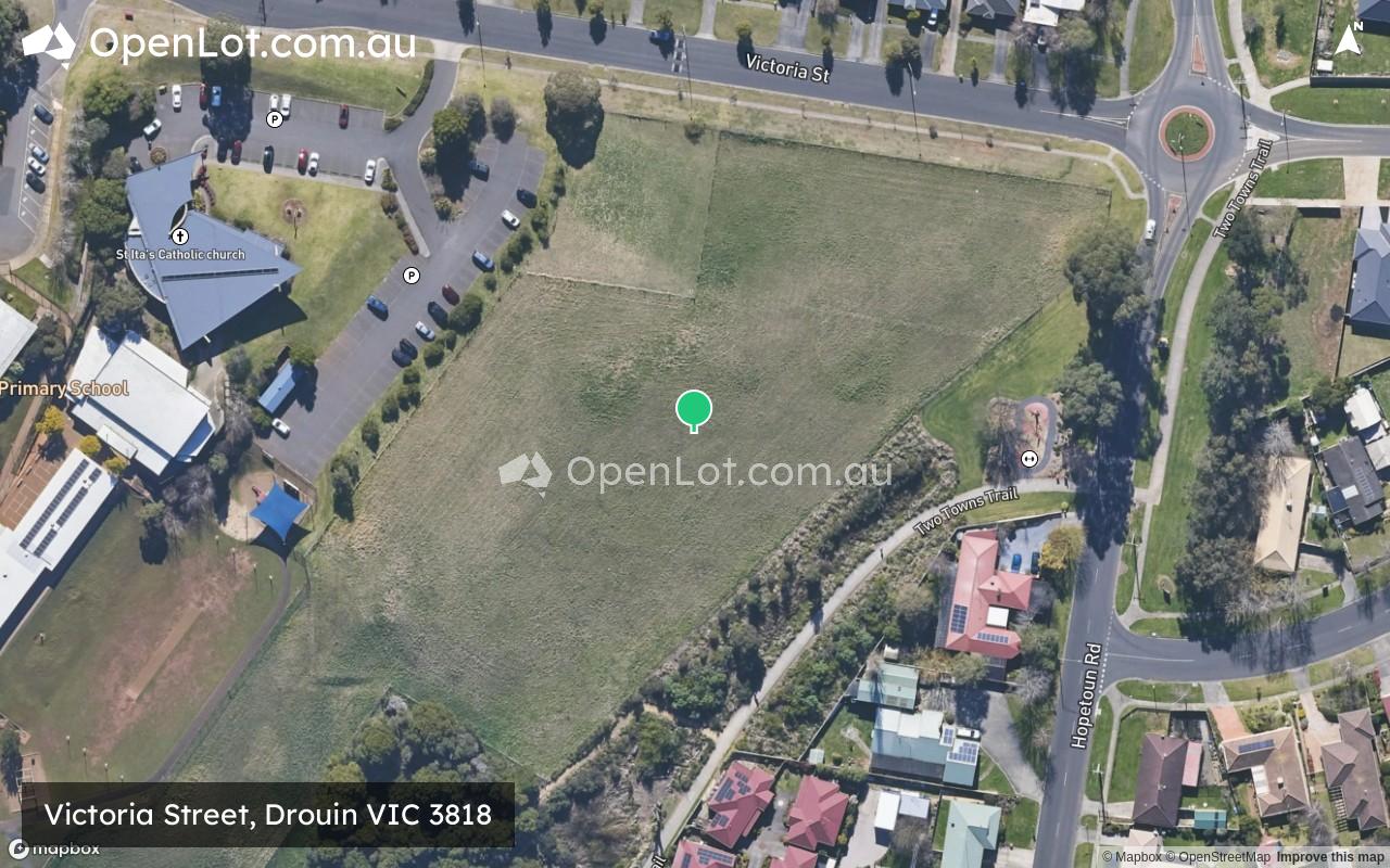 Satellite image for Victoria Street, Drouin VIC 3818