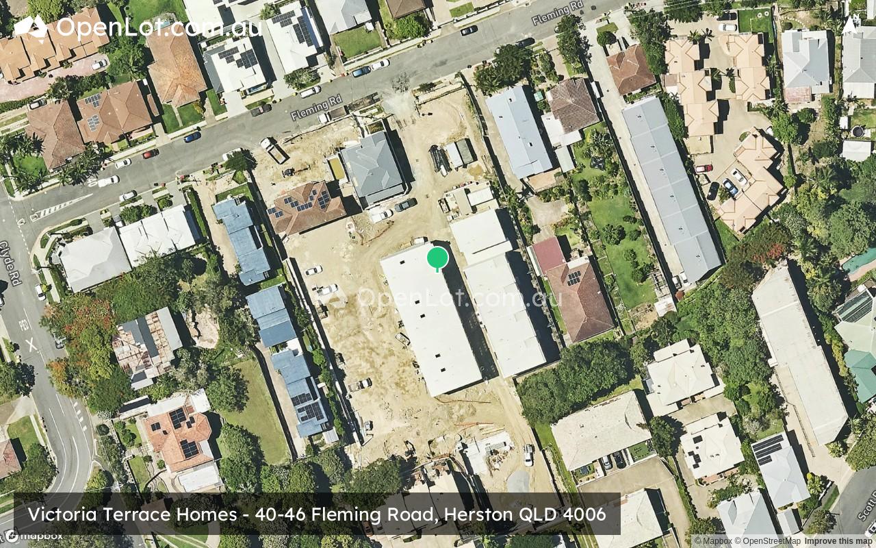 Satellite image for 40-46 Fleming Road, Herston QLD 4006