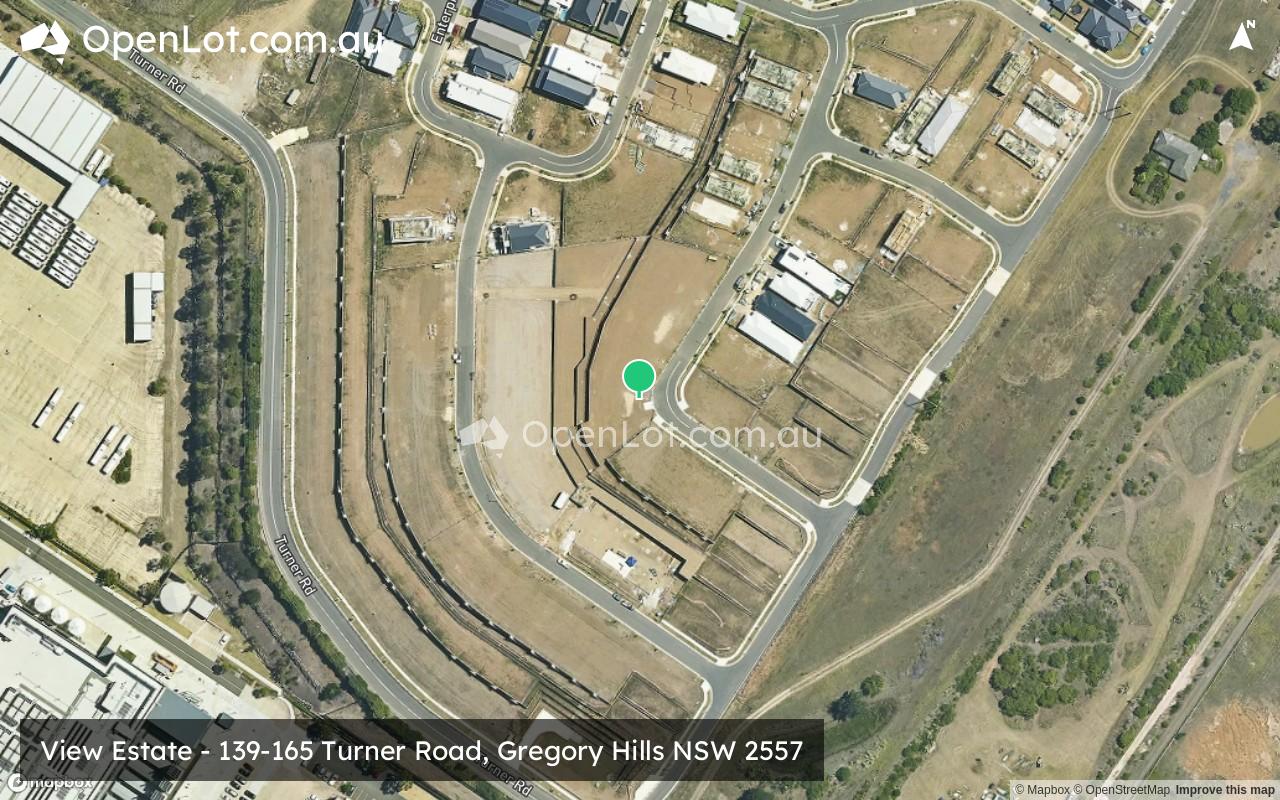 Satellite image for View Estate - 139-165 Turner Road, Gregory Hills NSW 2557
