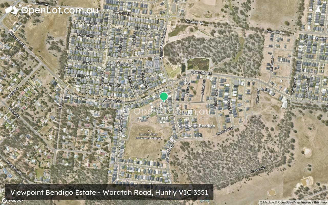 Satellite image for Viewpoint Bendigo Estate - Waratah Road, Huntly VIC 3551