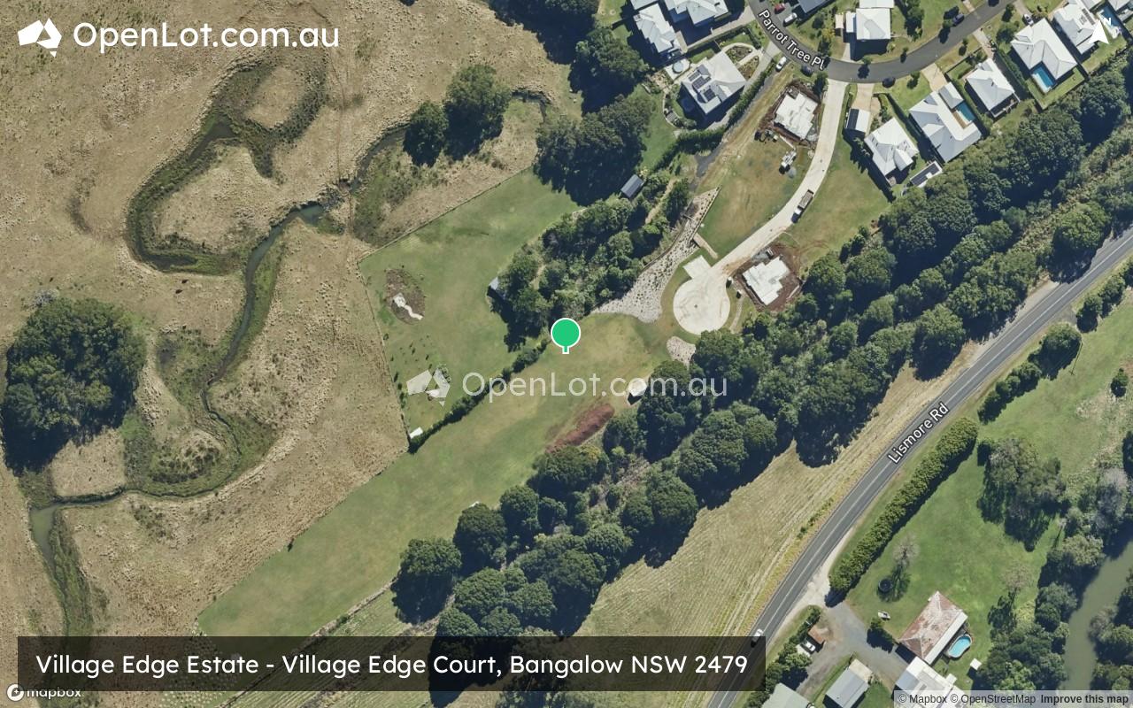 Satellite image for Village Edge Estate - Village Edge Court, Bangalow NSW 2479