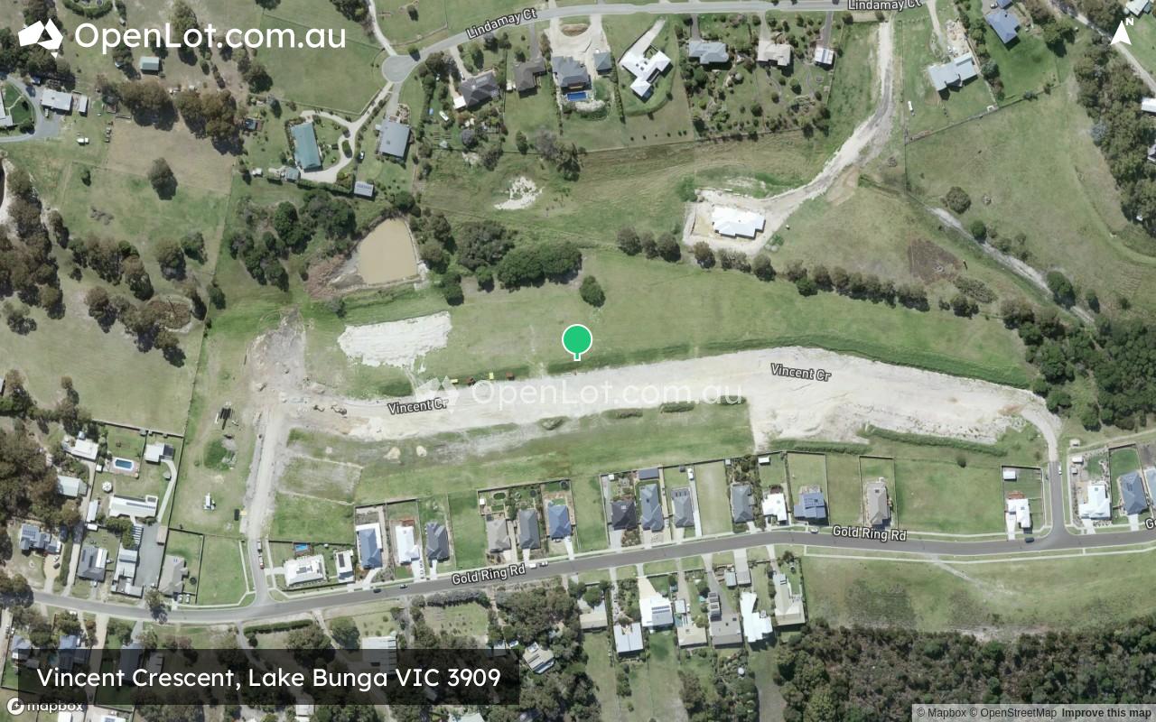 Satellite image for Vincent Crescent, Lake Bunga VIC 3909