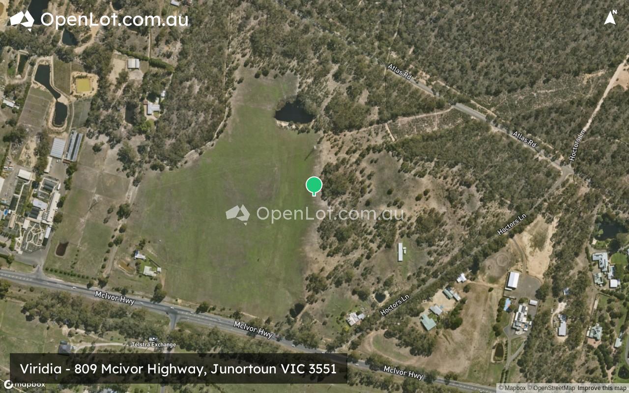 Satellite image for 809 Mcivor Highway, Junortoun VIC 3551