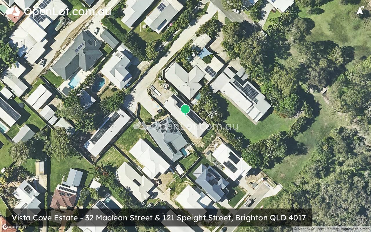 Satellite image for Vista Cove Estate - 32 Maclean Street & 121 Speight Street, Brighton QLD 4017