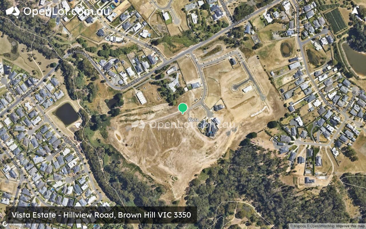 Satellite image for Vista Estate - Hillview Road, Brown Hill VIC 3350
