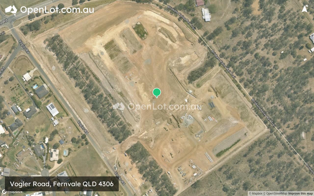 Satellite image for Vogler Road, Fernvale QLD 4306