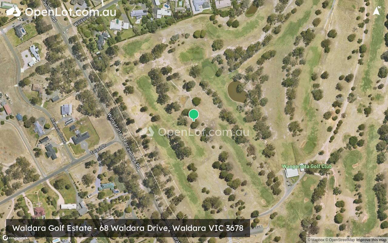 Satellite image for Waldara Golf Estate - 68 Waldara Drive, Waldara VIC 3678