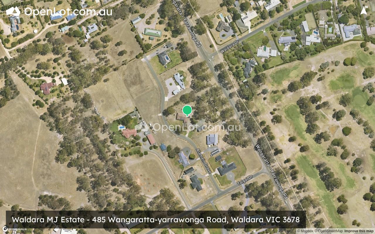 Satellite image for Waldara MJ Estate - 485 Wangaratta-yarrawonga Road, Waldara VIC 3678