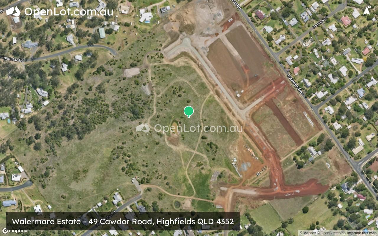 Satellite image for 49 Cawdor Road, Highfields QLD 4352