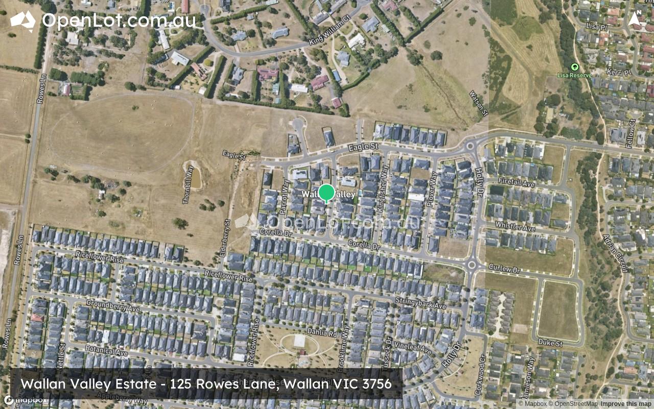 Satellite image for Wallan Valley Estate - 125 Rowes Lane, Wallan VIC 3756