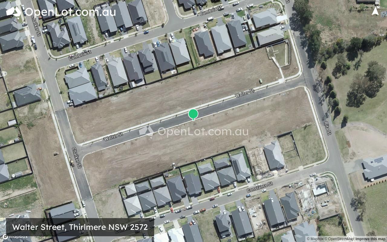 Satellite image for Walter Street, Thirlmere NSW 2572