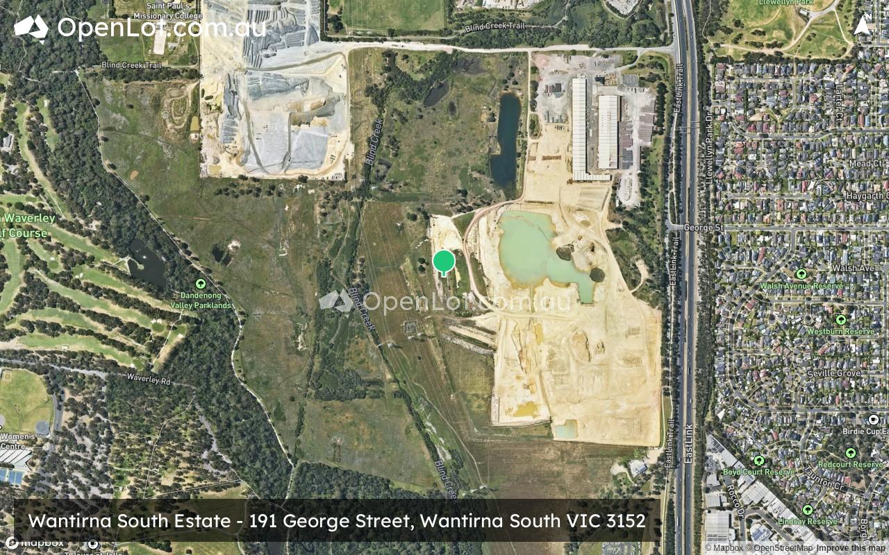 Satellite image for Wantirna South Estate - 191 George Street, Wantirna South VIC 3152