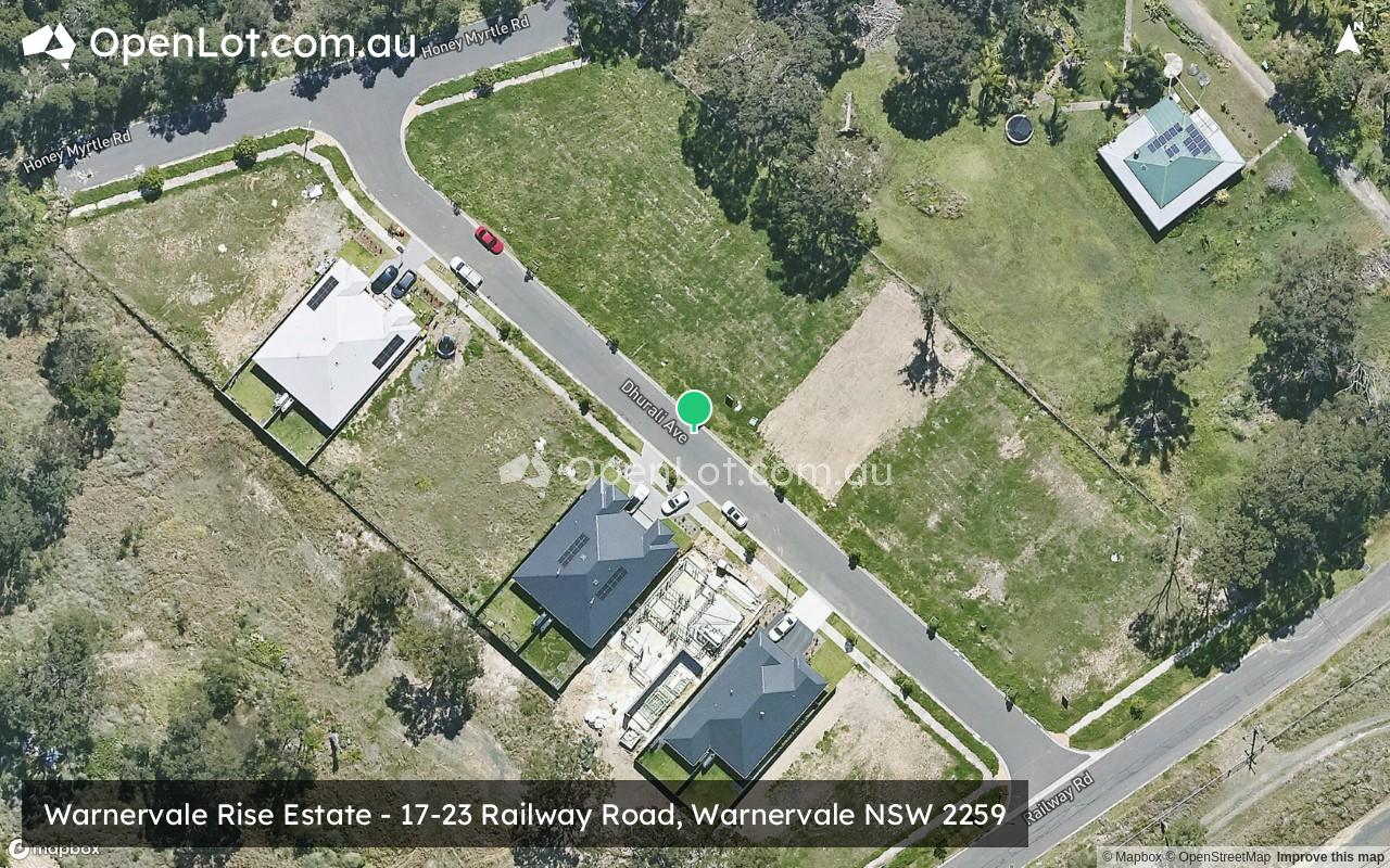Satellite image for Warnervale Rise Estate - 17-23 Railway Road, Warnervale NSW 2259