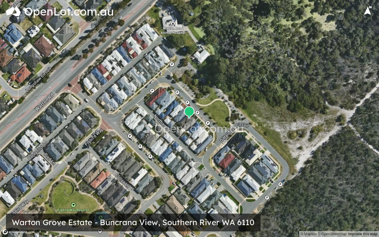Satellite image for Warton Grove Estate - Buncrana View, Southern River WA 6110