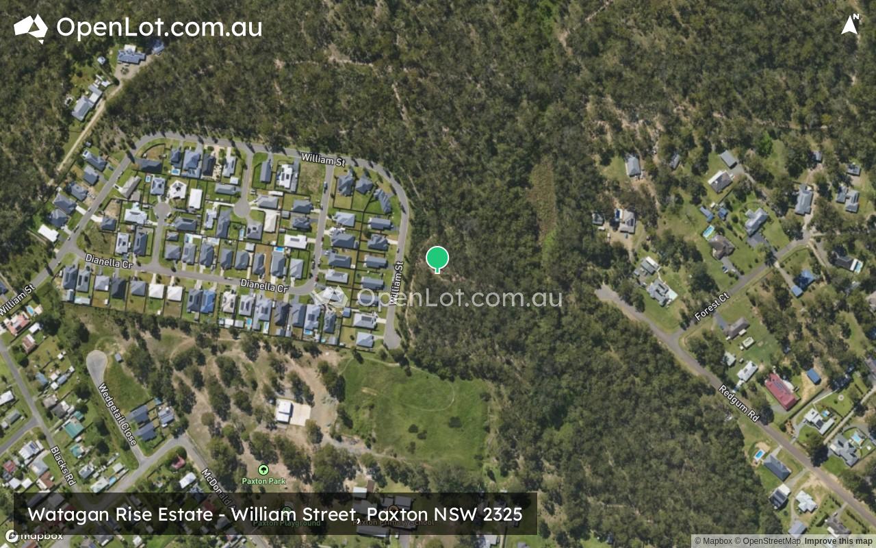 Satellite image for Watagan Rise Estate - William Street, Paxton NSW 2325