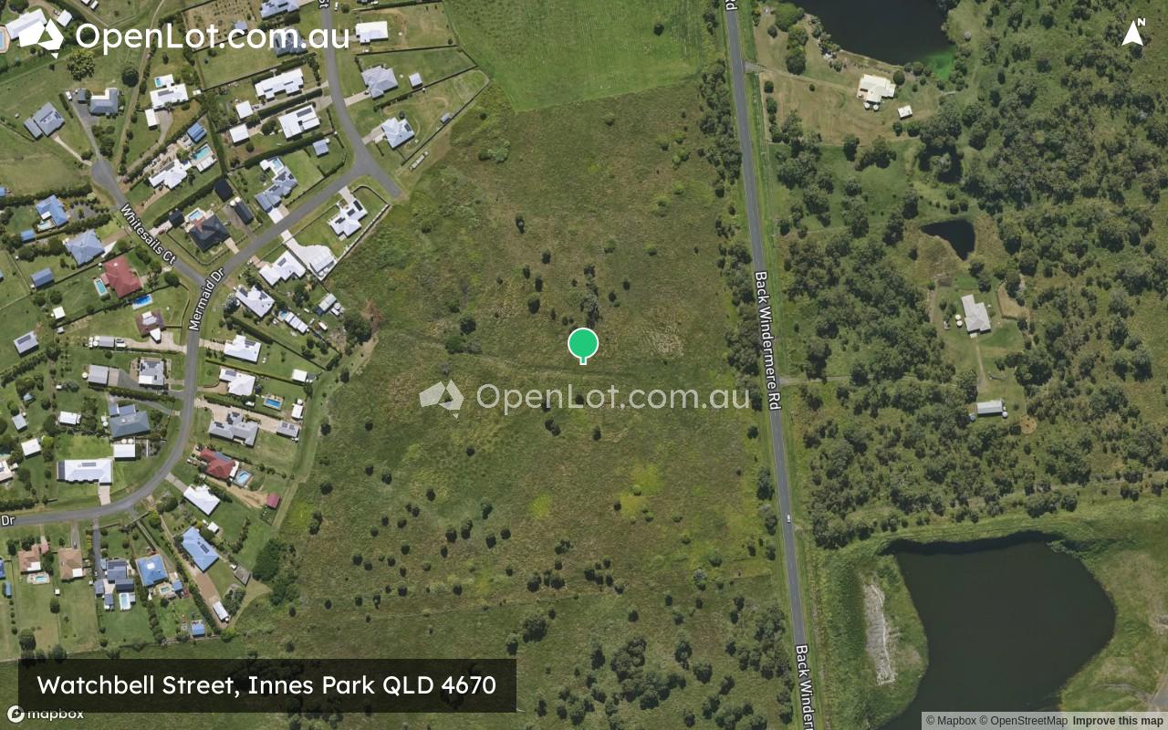 Satellite image for Watchbell Street, Innes Park QLD 4670