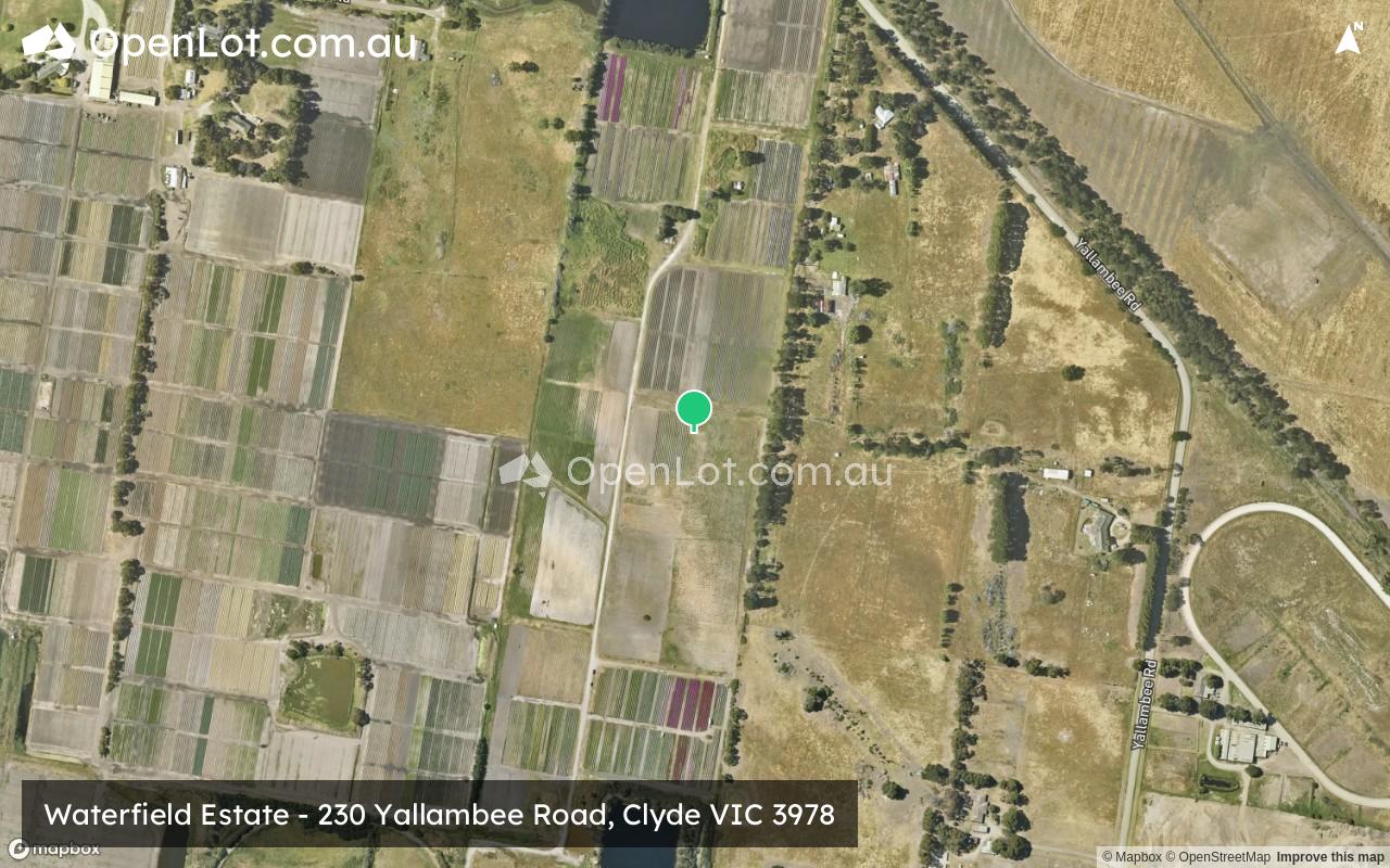 Satellite image for Waterfield Estate - 230 Yallambee Road, Clyde VIC 3978