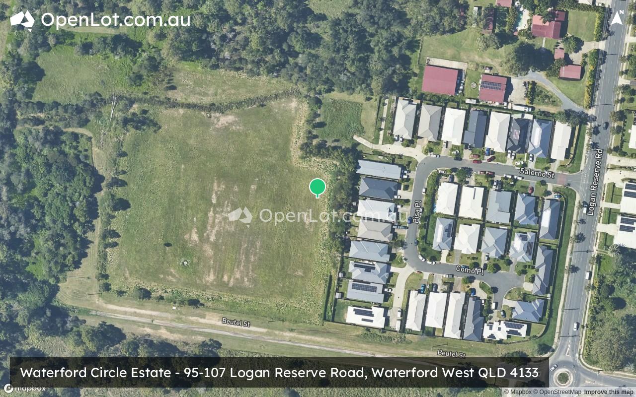Satellite image for Waterford Circle Estate - 95-107 Logan Reserve Road, Waterford West QLD 4133