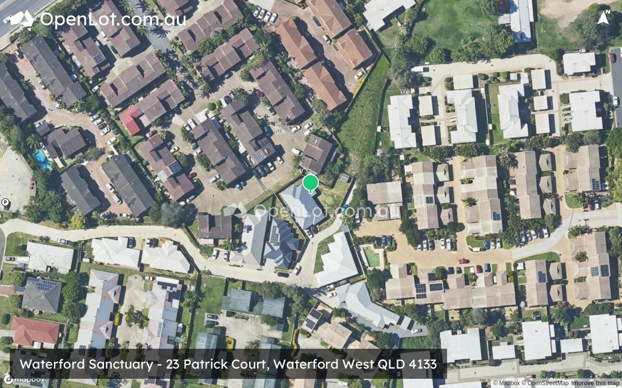 Satellite image for Waterford Sanctuary - 23 Patrick Court, Waterford West QLD 4133