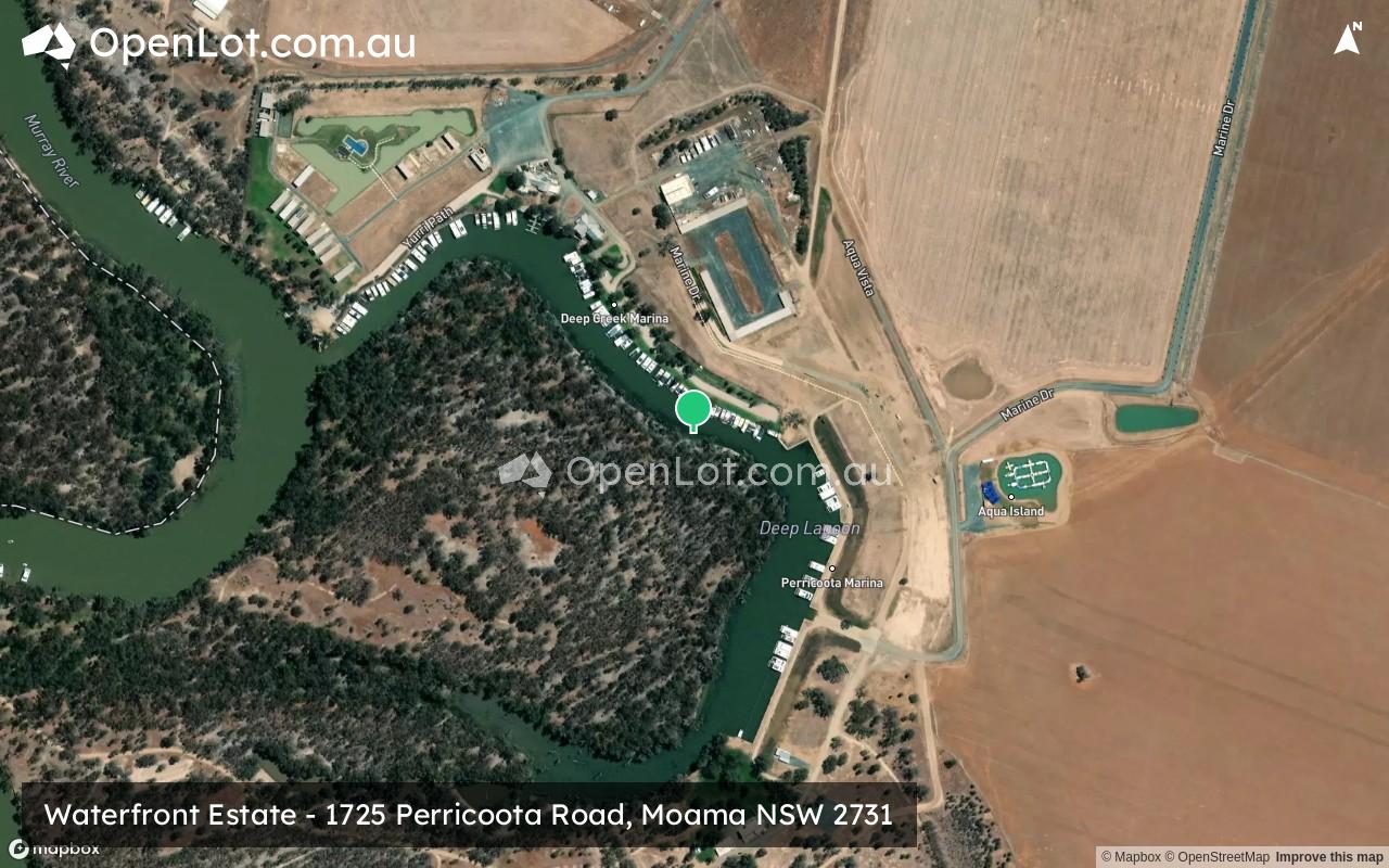 Satellite image for Waterfront Estate - 1725 Perricoota Road, Moama NSW 2731