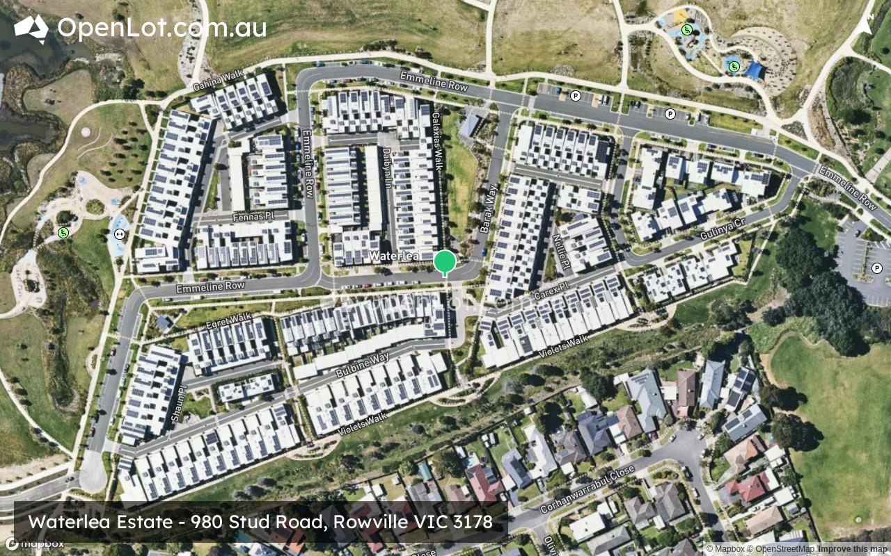 Satellite image for Waterlea Estate - 980 Stud Road, Rowville VIC 3178