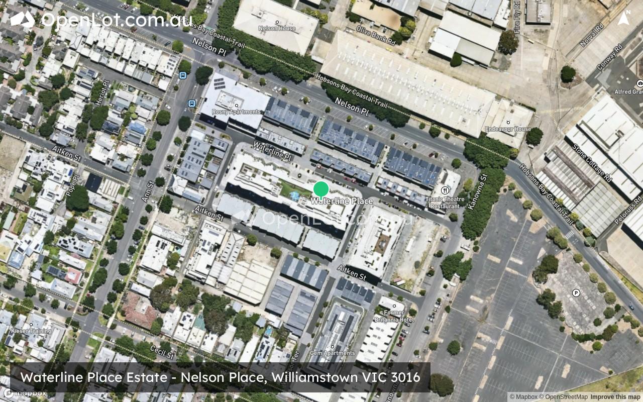 Satellite image for Waterline Place Estate - Nelson Place, Williamstown VIC 3016