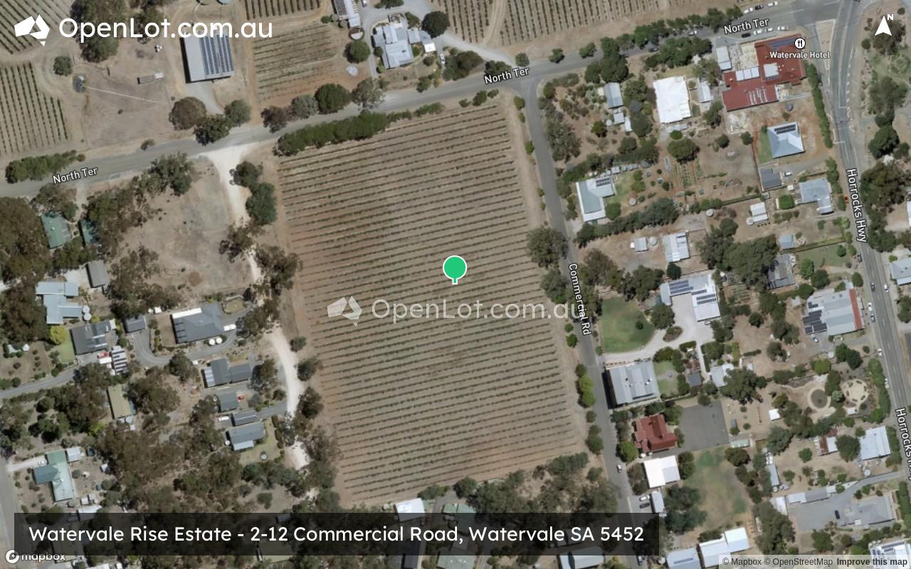 Satellite image for Watervale Rise Estate - 2-12 Commercial Road, Watervale SA 5452
