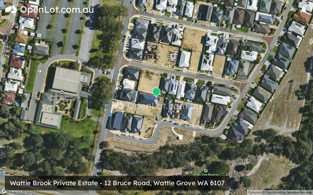 Satellite image for Wattle Brook Private Estate - 12 Bruce Road, Wattle Grove WA 6107