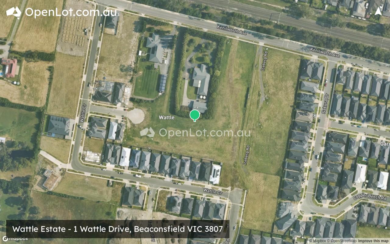 Satellite image for Wattle Estate - 1 Wattle Drive, Beaconsfield VIC 3807