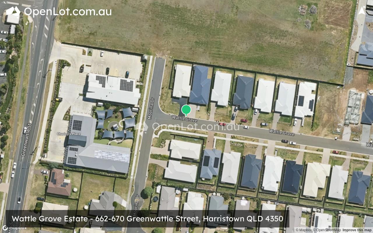 Satellite image for Wattle Grove Estate - 662-670 Greenwattle Street, Harristown QLD 4350