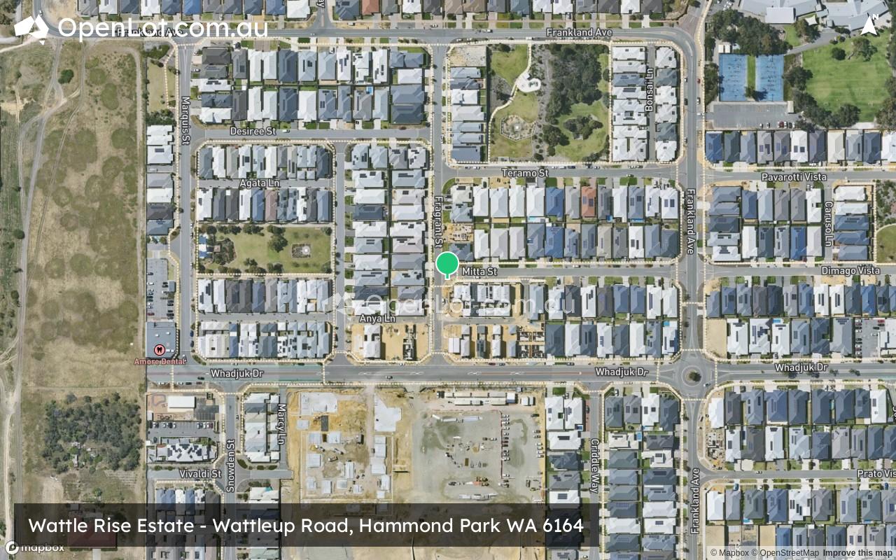 Satellite image for Wattle Rise Estate - Wattleup Road, Hammond Park WA 6164