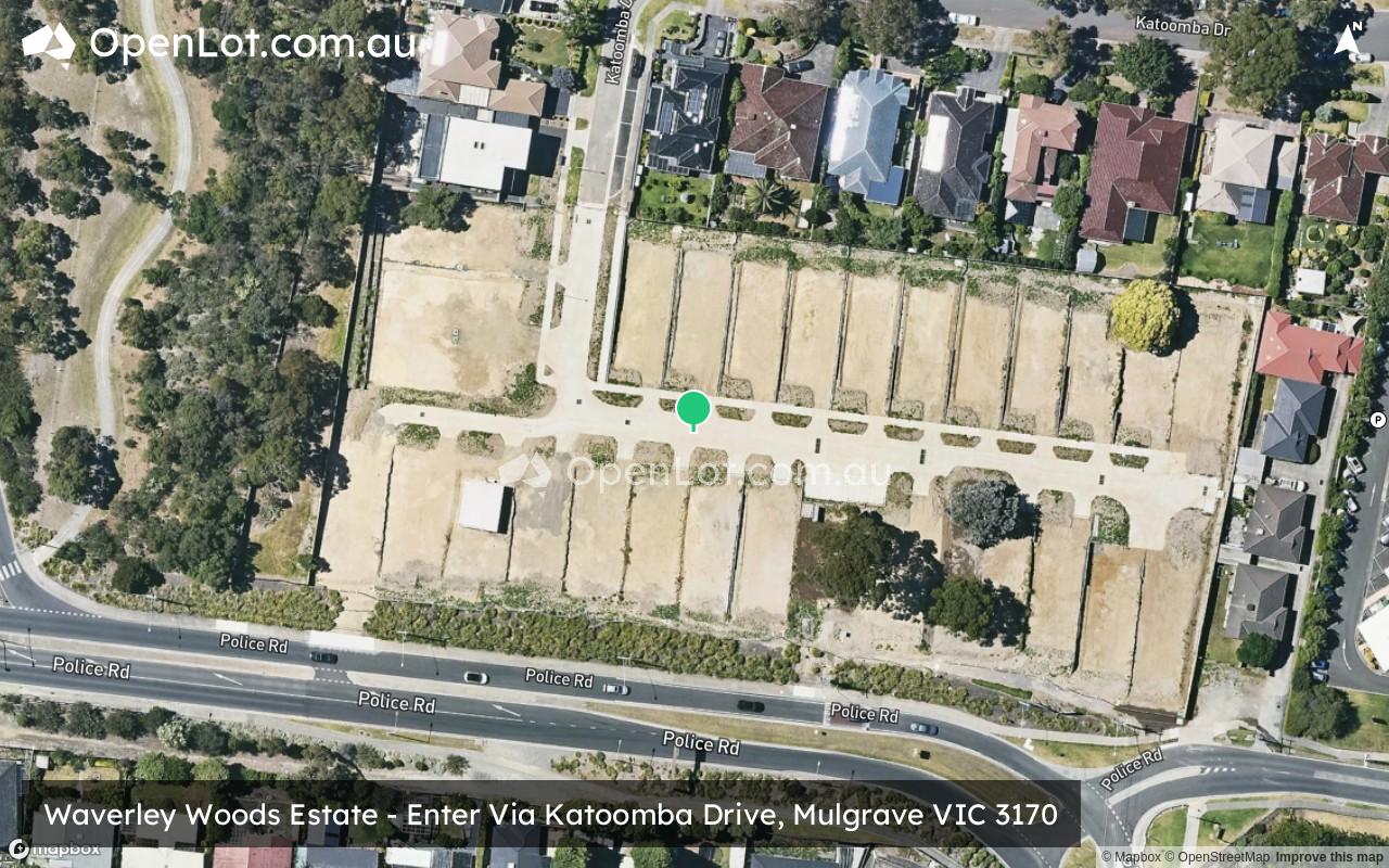 Satellite image for Waverley Woods Estate - Enter Via Katoomba Drive, Mulgrave VIC 3170