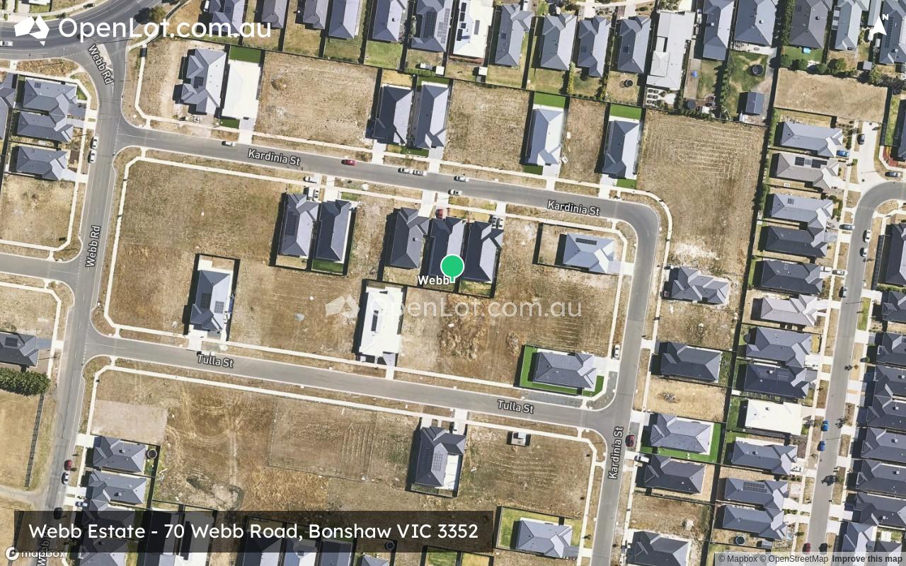 Satellite image for Webb Estate - 70 Webb Road, Bonshaw VIC 3352