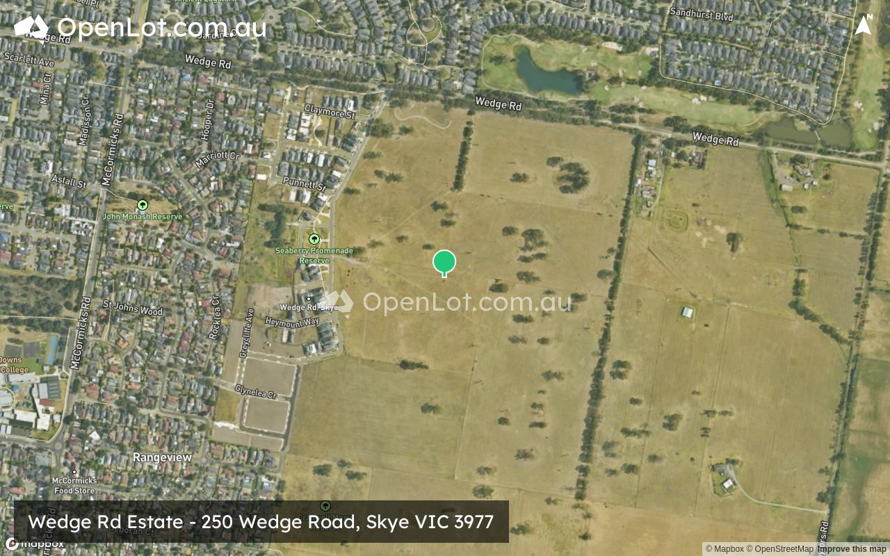 Satellite image for Wedge Rd Estate - 250 Wedge Road, Skye VIC 3977