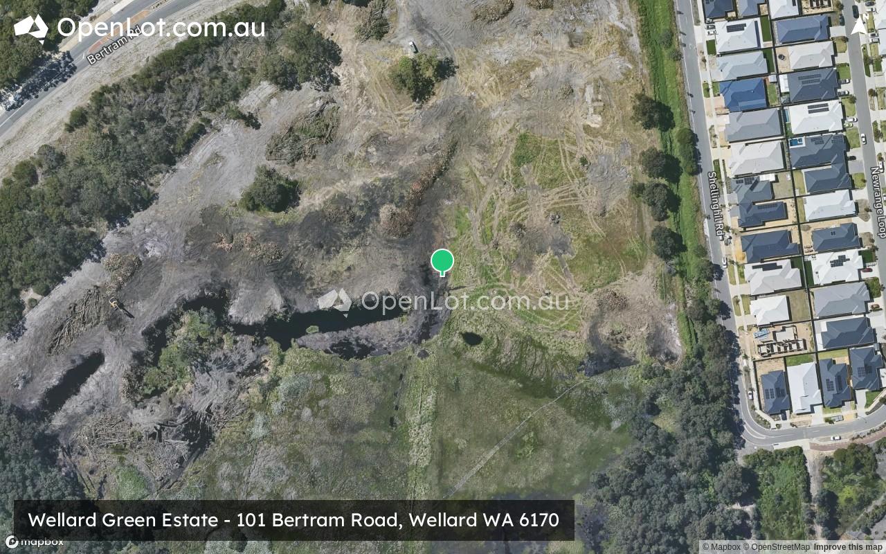 Satellite image for Wellard Green Estate - 101 Bertram Road, Wellard WA 6170