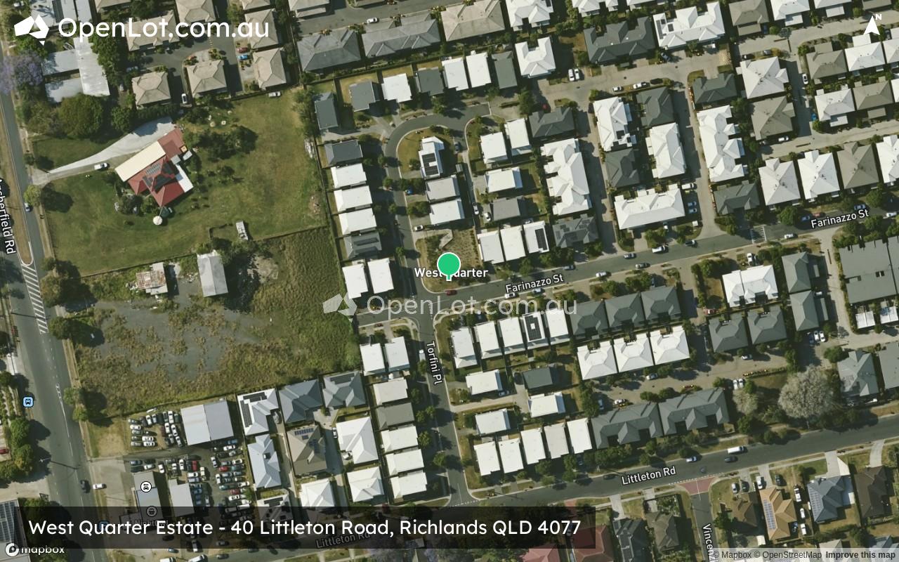 Satellite image for West Quarter Estate - 40 Littleton Road, Richlands QLD 4077