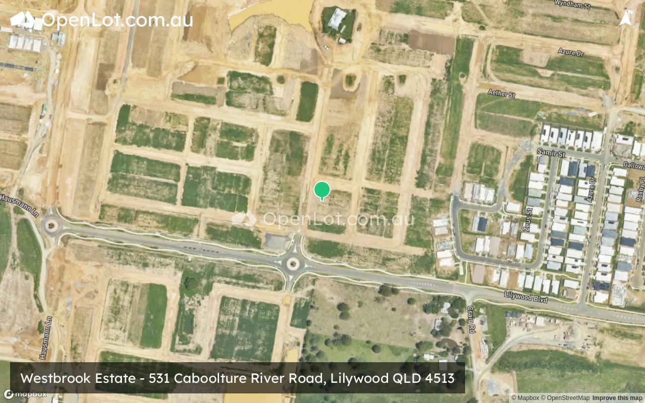 Satellite image for Westbrook Estate - 531 Caboolture River Road, Lilywood QLD 4513