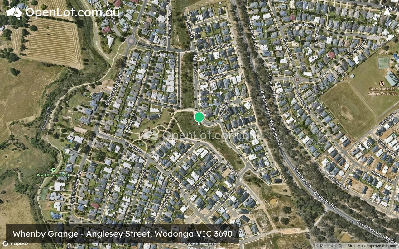 Satellite image for Whenby Grange - Anglesey Street, Wodonga VIC 3690