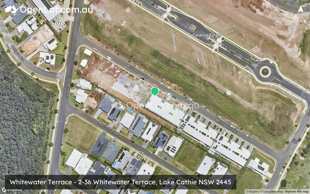Satellite image for Whitewater Terrace - 2-36 Whitewater Terrace, Lake Cathie NSW 2445
