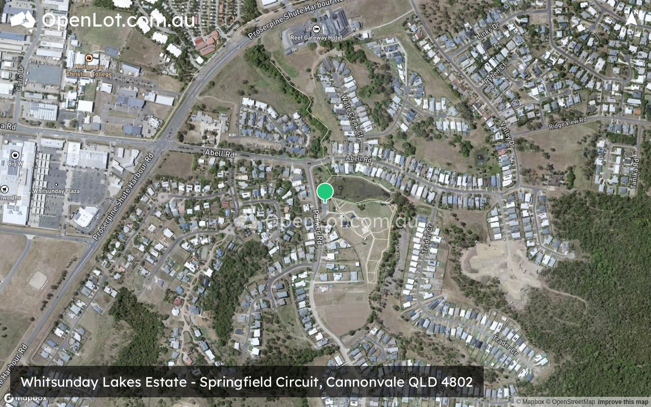 Satellite image for Whitsunday Lakes Estate - Springfield Circuit, Cannonvale QLD 4802