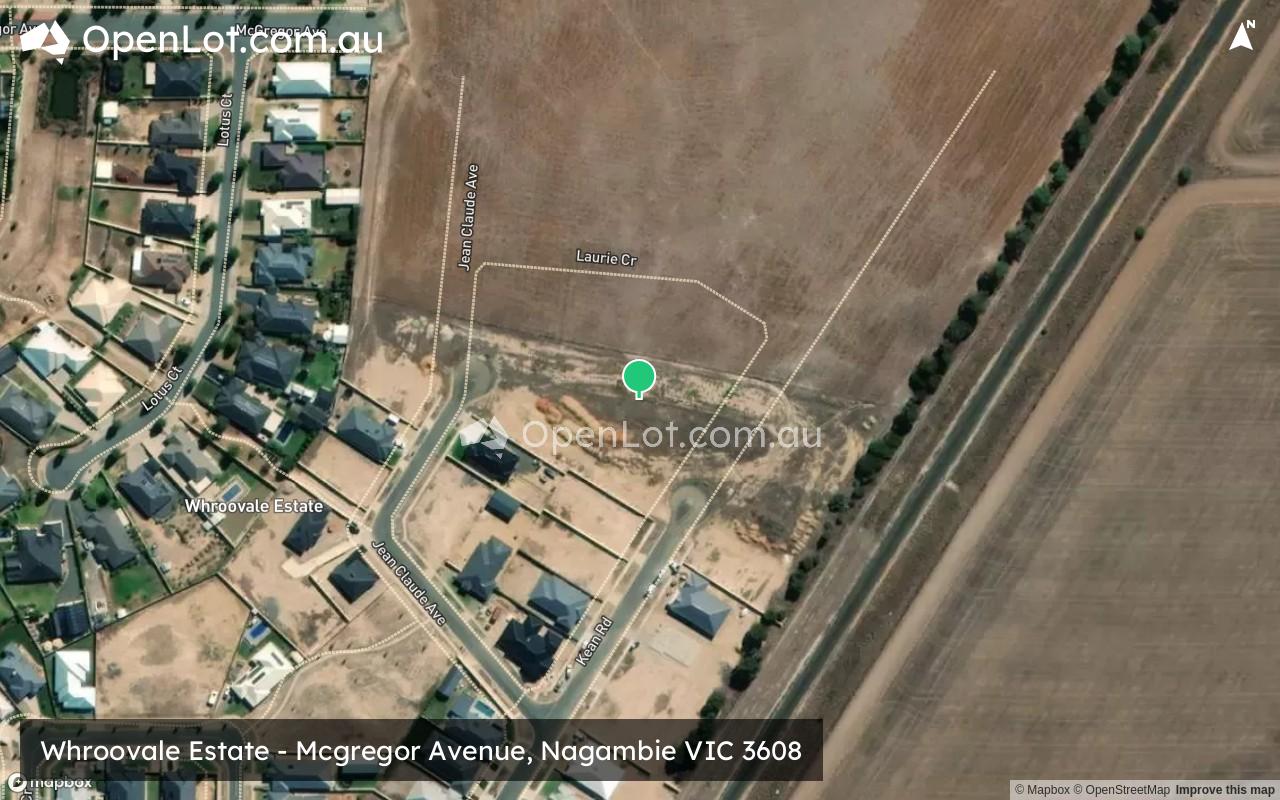 Satellite image for Whroovale Estate - Mcgregor Avenue, Nagambie VIC 3608